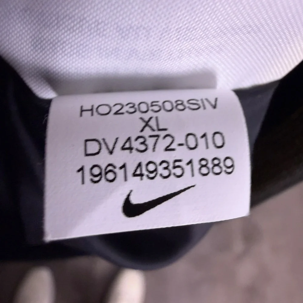 Nike‎ Air Womens Bomber Jacket XL Allover Swoosh Logo Satin Coat Excellent